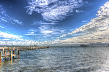 Water Sky One And Half Piers by Robert Goldwitz art print