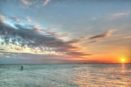 Key West Paddleboard Sunset by Robert Goldwitz art print