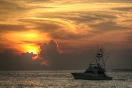 Key West Sport Fisher Sunset by Robert Goldwitz art print