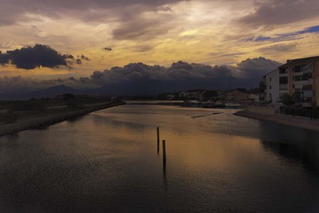 Pont Tournant Sunset by Sebastien Lory art print