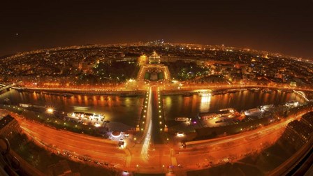 Aerial at Night by Sebastien Lory art print