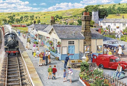 The Village Station by Trevor Mitchell art print