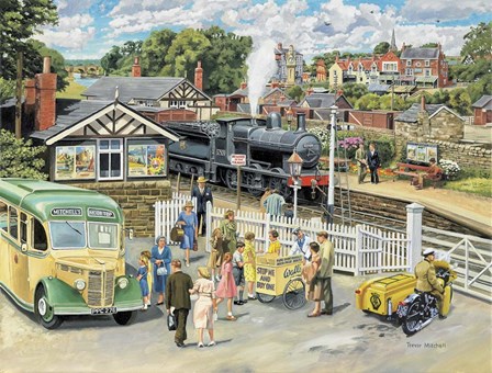 At The Station by Trevor Mitchell art print