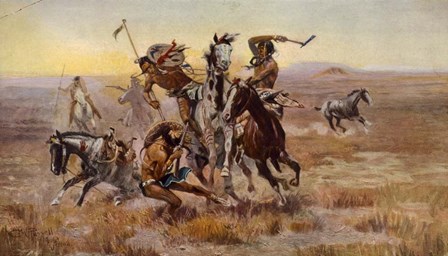 Souix Blackfeet by Charles M. Russell art print