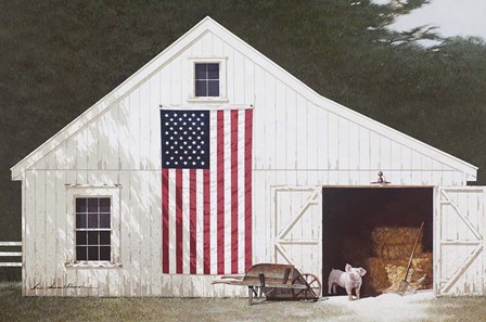 Barn With Piglet by Zhen-Huan Lu art print