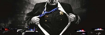 Police Hero by Jason Bullard art print
