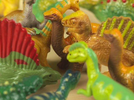 Toy Dinos by Joseph Roberts art print
