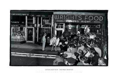 Seven Year Itch - behind the camera by Sam Shaw art print
