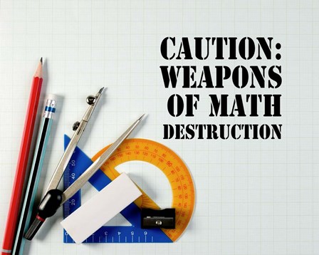 Caution: Weapons of Math Destruction - Color by Color Me Happy art print