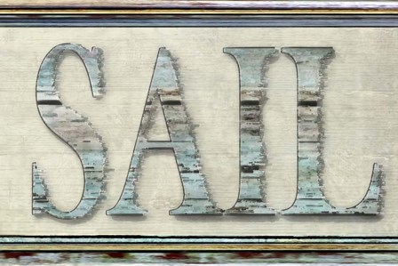 Sail word by Karen J. Williams art print