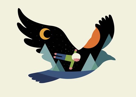 I Believe I Can Fly by Andy Westface art print