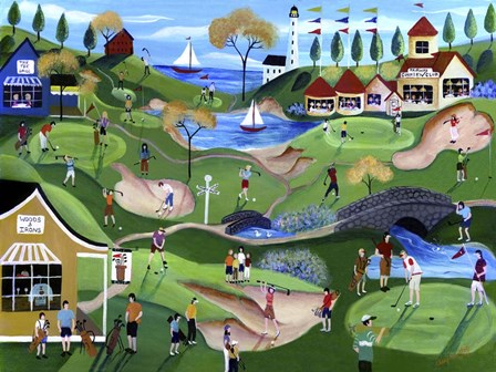 Fairway Golf Resort by Cheryl Bartley art print