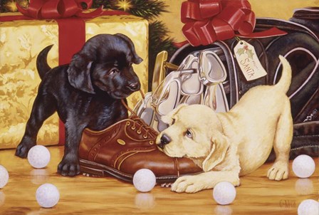 Lab Golf by Christopher Nick art print