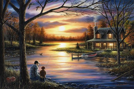Father and Son by Chuck Black art print