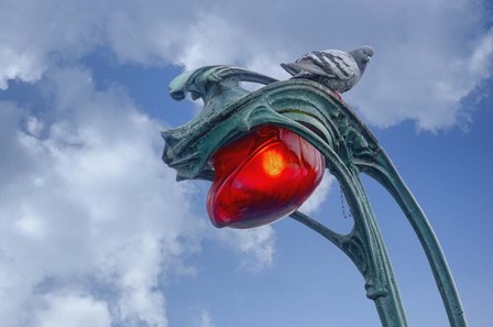 Art Nouveau Metro Lamp by Cora Niele art print