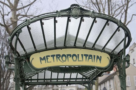 Metropolitain Abbesses by Cora Niele art print