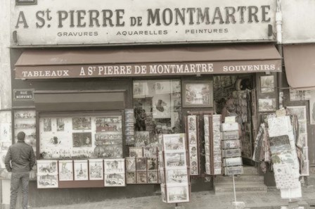 Monmartre Shop 1 by Cora Niele art print