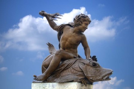 Pont Alexandre III Statue II by Cora Niele art print