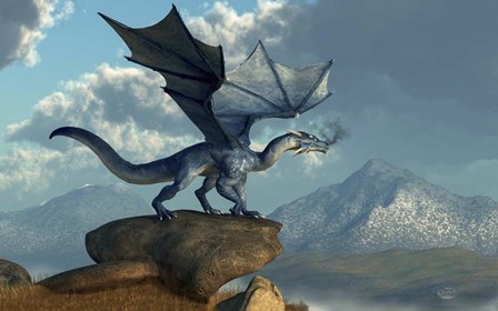 Blue Dragon by Daniel Eskridge art print