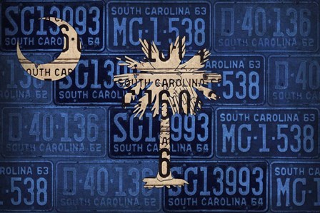 South Carolina State Flag by Design Turnpike art print