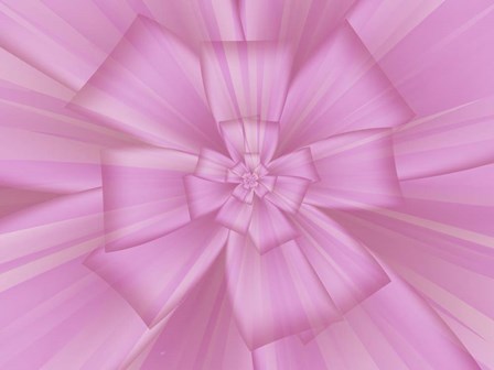 Pretty Pink Bow I by Fractalicious art print