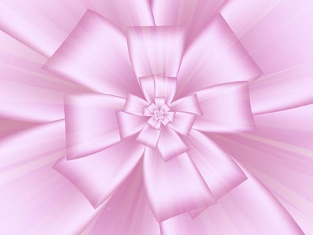 Pretty Pink Bow III by Fractalicious art print