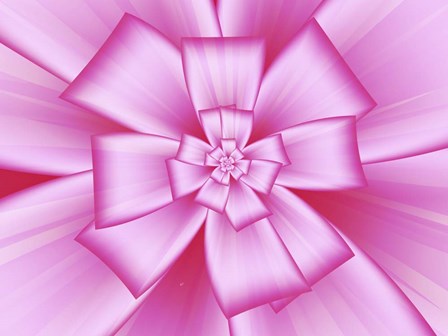 Pretty Pink Bow IV by Fractalicious art print