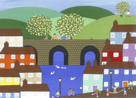 Harbor Town by Gordon Barker art print