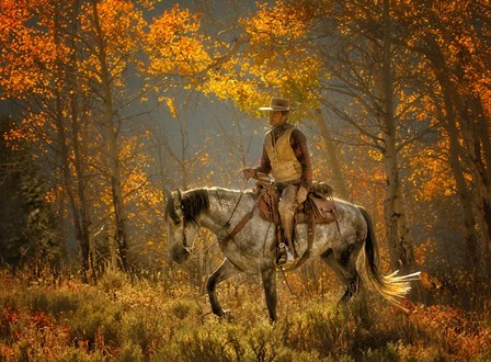 Mustang Fall by JL Grief Fine Art Photography art print