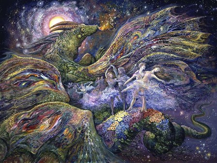 Dragon Dancers by Josephine Wall art print