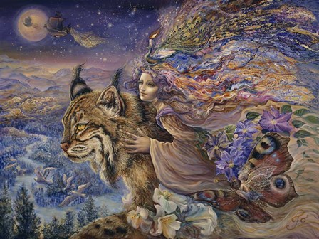 Flight Of The Lynx by Josephine Wall art print