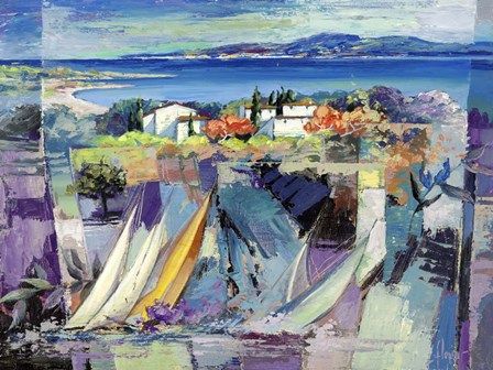 Racconto Mediterraneo by Luigi Florio art print