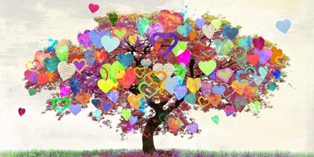 Tree of Love by Malia Rodrigues art print