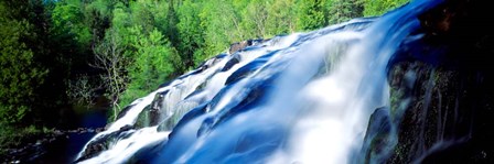 Waterfall in a Forest, Bond Falls, Michigan by Panoramic Images art print