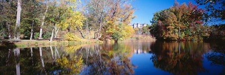 Reflection of Trees in a lake, Biltmore Estate, Asheville, North Carolina by Panoramic Images art print