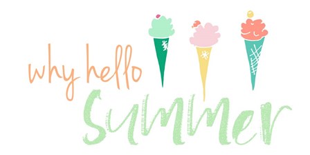 Why Hello Summer by Pamela J. Wingard art print