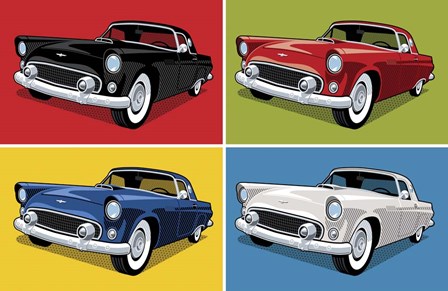 1956 Thunderbird Classic Car by Ron Magnes art print