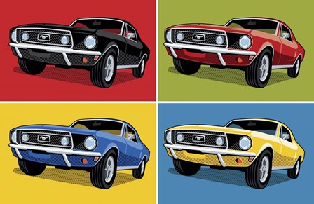 1968 Mustang Classic Car by Ron Magnes art print