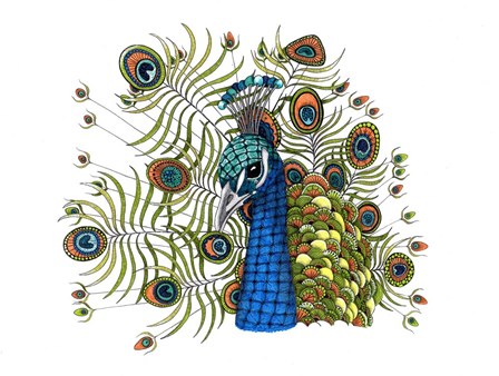 Percival Peacock by The Tangled Peacock art print