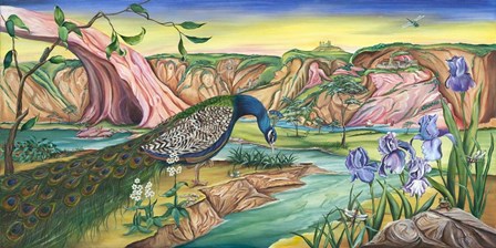 The Peacock&#39;s Kingdom by Wendy L. Wolf art print