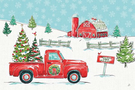 Christmas in the Country I by Daphne Brissonnet art print