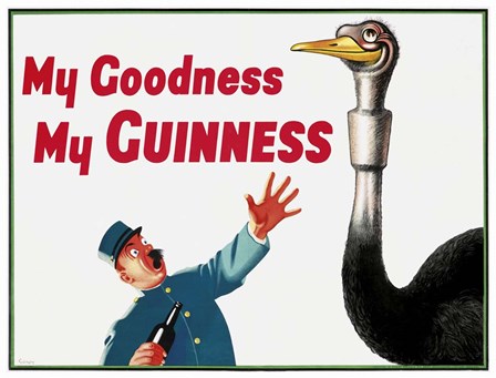 My Goodness My Guinness by Vintage Lavoie art print