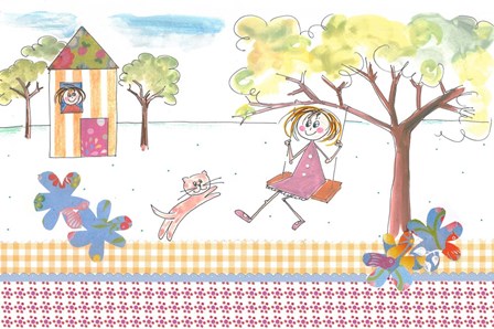 Girl On Swing by Effie Zafiropoulou art print