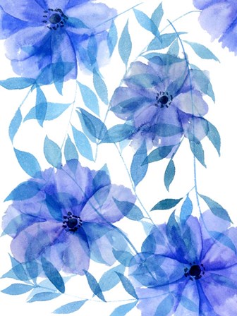 Midnight Flowers II by Melissa Wang art print