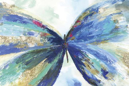 Blue butterfly by Allison Pearce art print