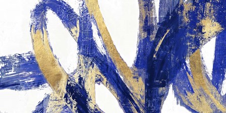 Indigo Abstract V by PI Galerie art print