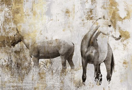 Equestrian Gold II by PI Galerie art print