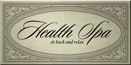 Health Spa Sit Back and Relax by Posters International Studio art print