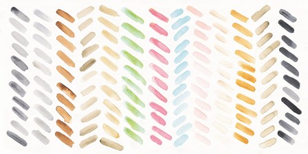 Watercolor Swipes by Wild Apple Portfolio art print