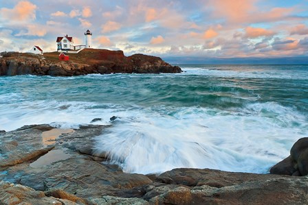 Nubble Sunset by Katherine Gendreau art print